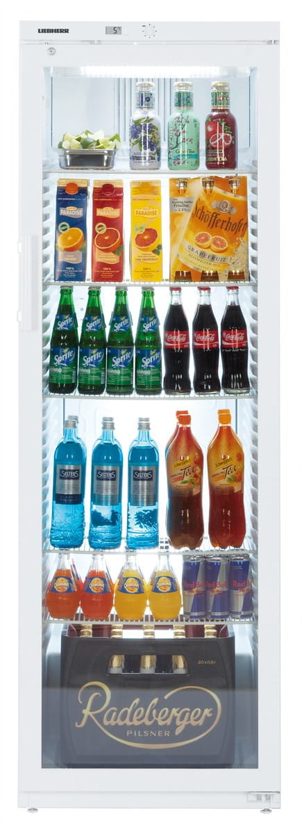 Witryna chłodnicza 388L biała Liebherr