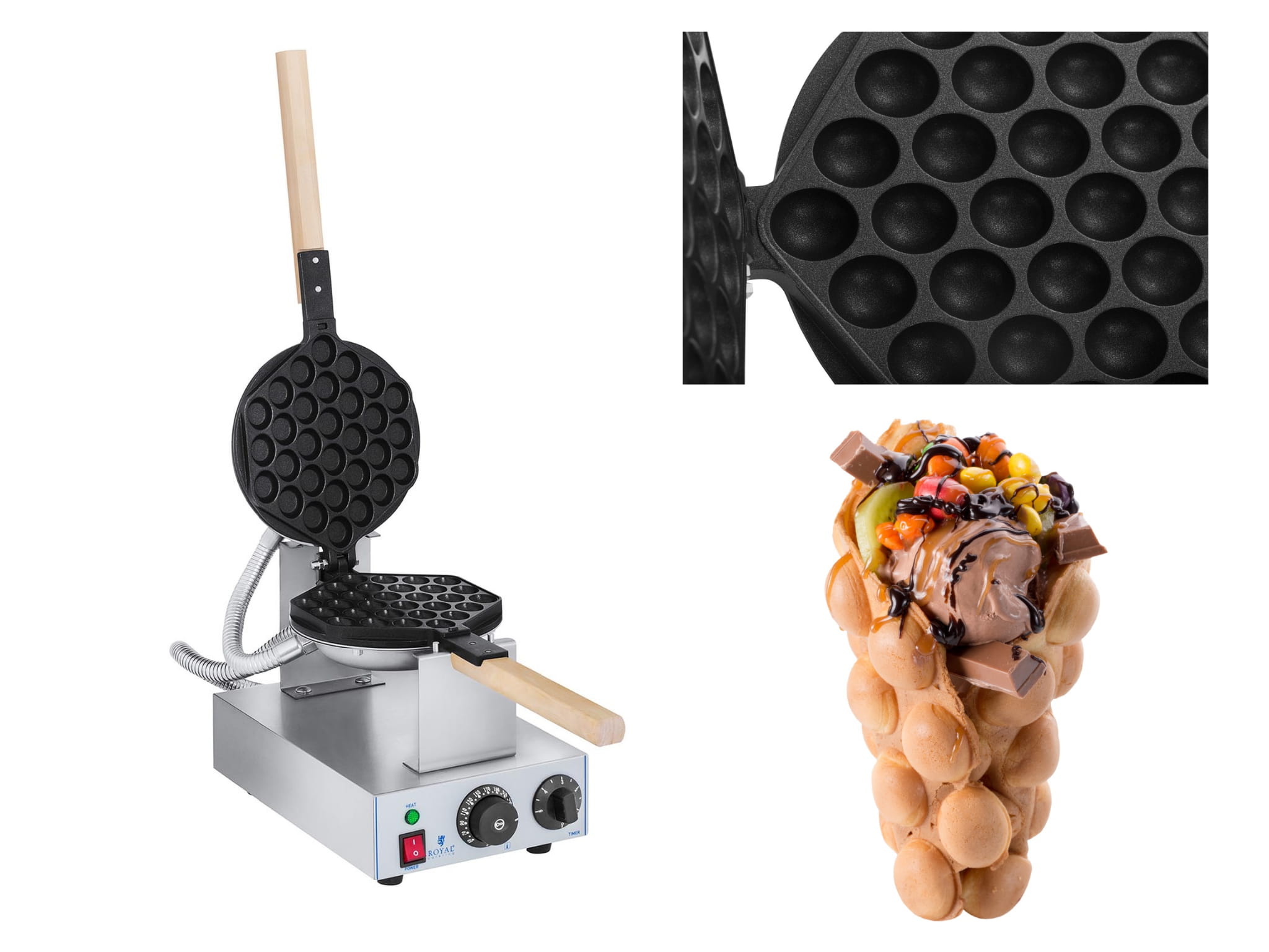 Gofrownica bąbelkowa bubble waffles