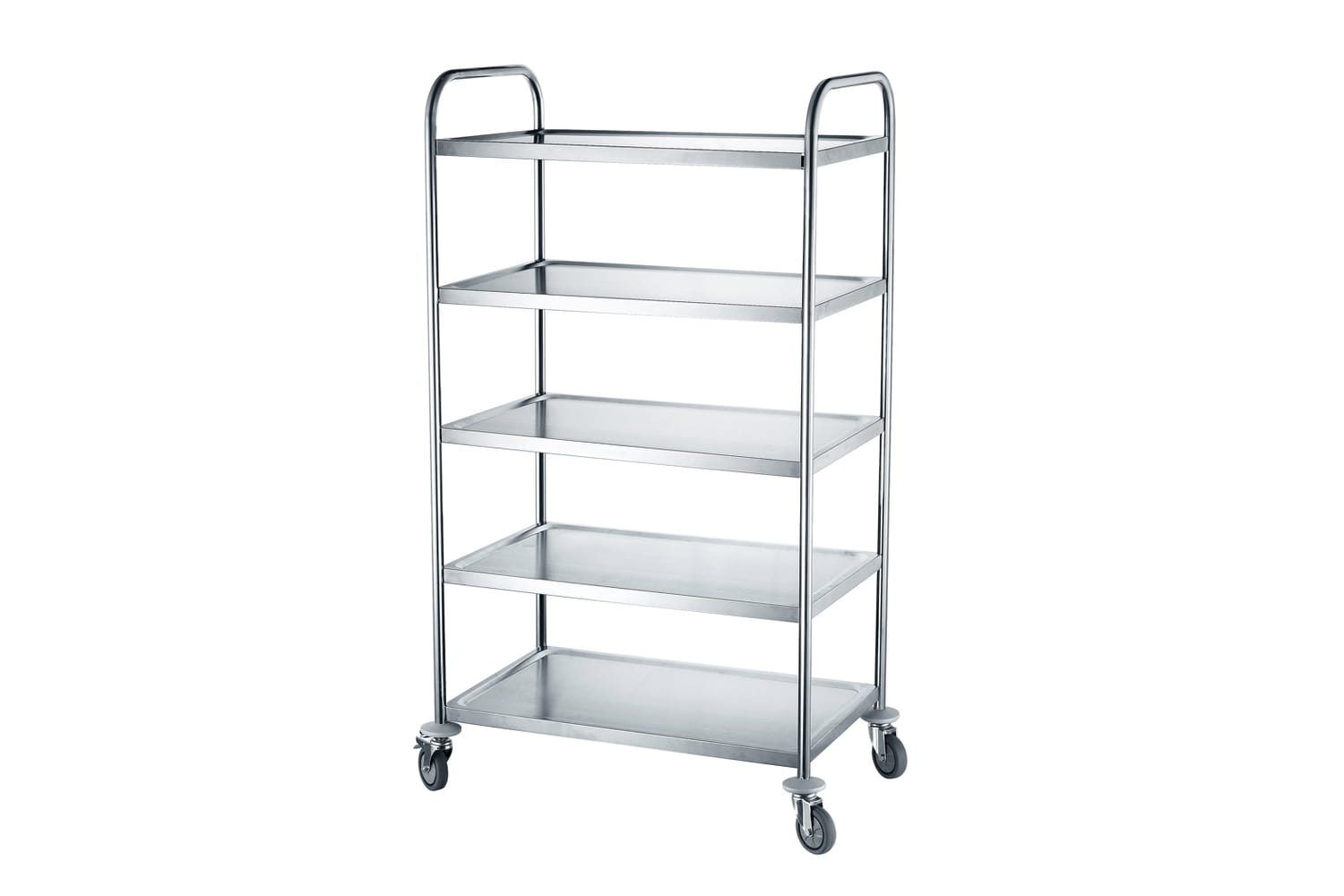 Wózek kelnerski 5 półek, stal nierdzewna | 810125