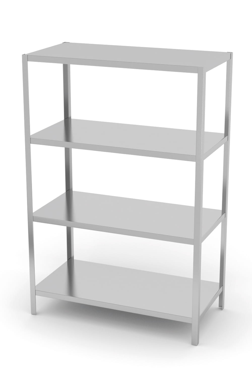 Regał magazynowy 100 x 60 x 180 cm, 4 półki, stal nierdzewna