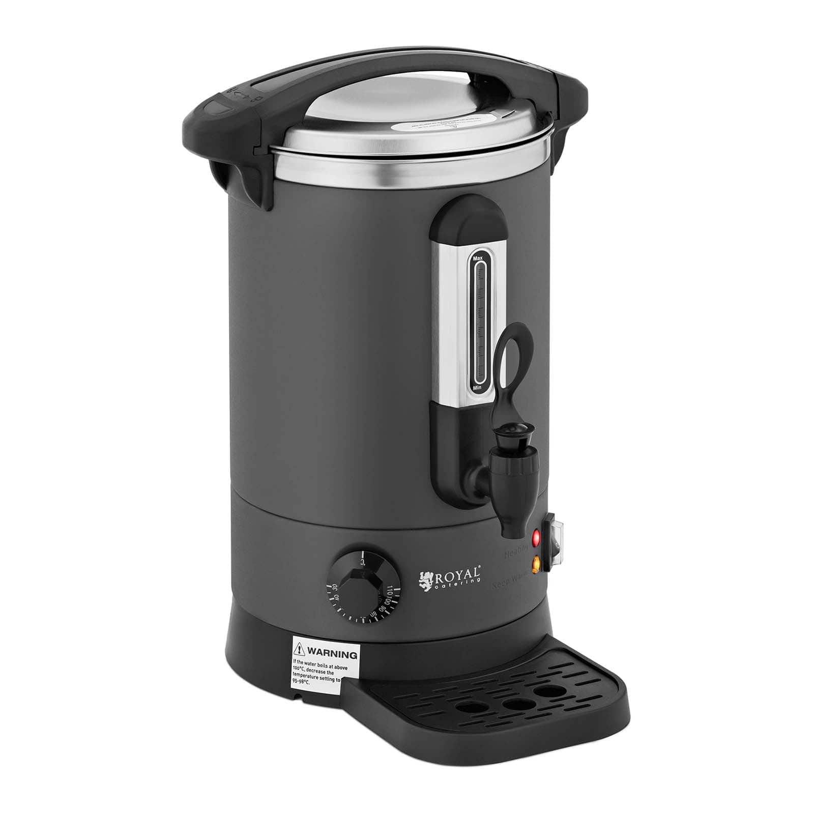 Dwuściankowy warnik do wody, 6,1L, ciemnoszary