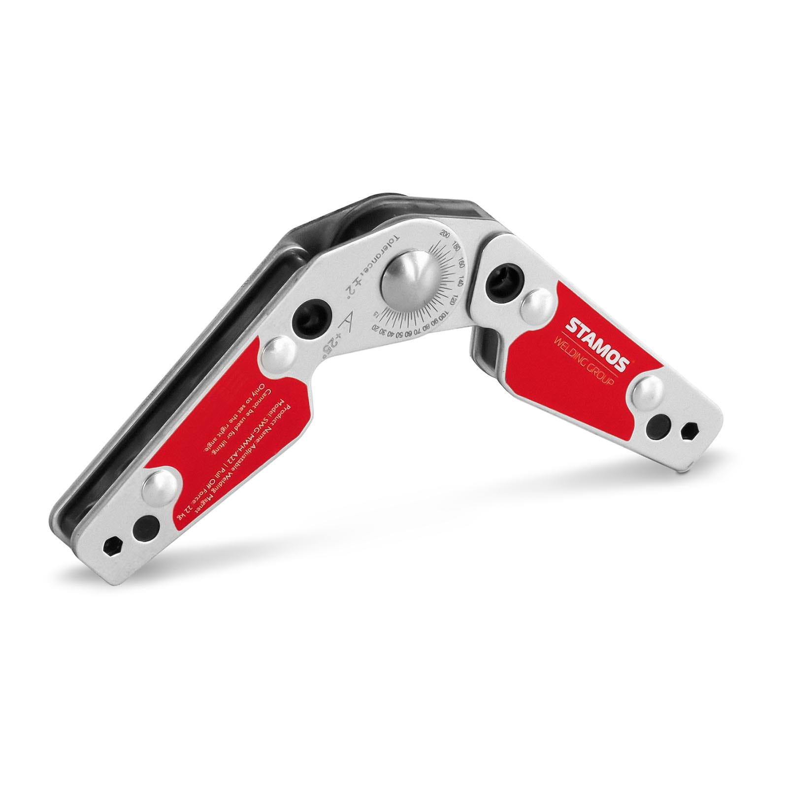 Magnes kątowy, uchwyt spawalniczy regulowany, 22 kg