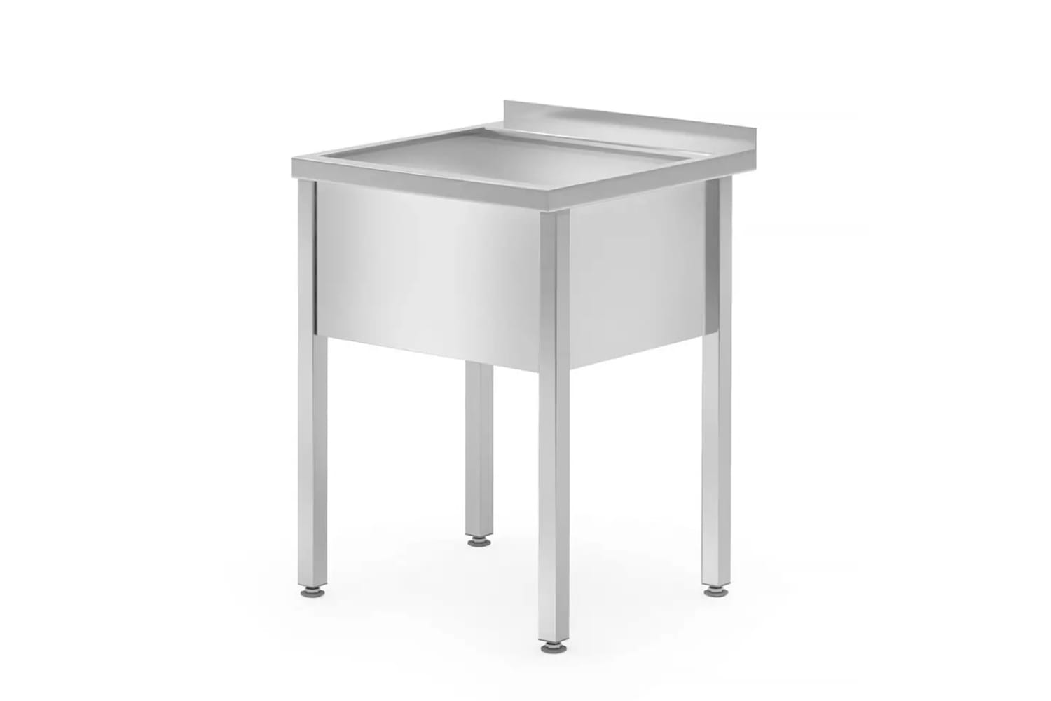 Basen gastronomiczny, zlewozmywak 60x60x85cm z rantem, komora 30 cm | 813294
