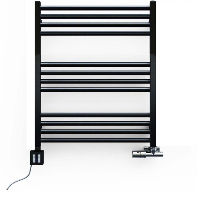 TERMA Grzejnik łazienkowy FIONA 66x50 czarny WGFIN066050K9M5SX