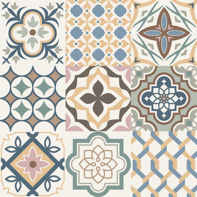 Gres szkliwiony REMILY multicolor mat 59,8x59,8 gat. II