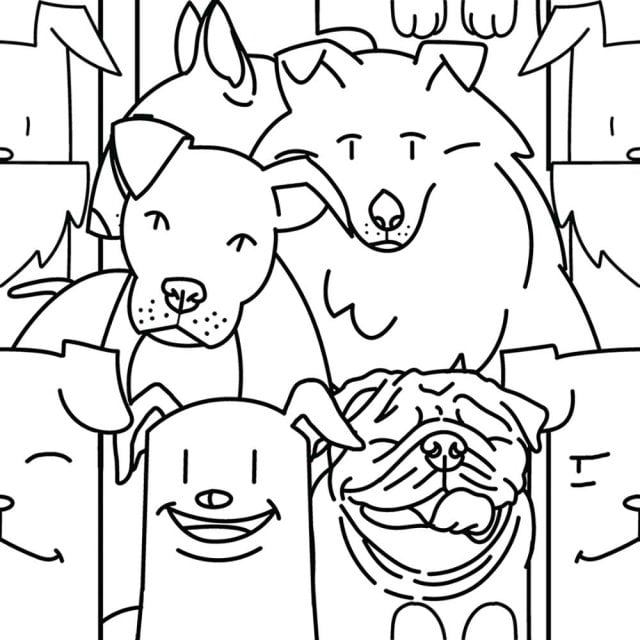 Gres szkliwiony hiszpański Codicer OH MY DOG mat 25x25 gat. I