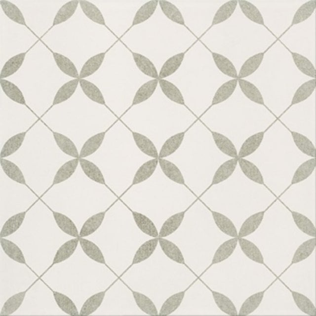 Gres szkliwiony PATCHWORK CLOVER grey pattern satin 29,8x29,8 gat. I