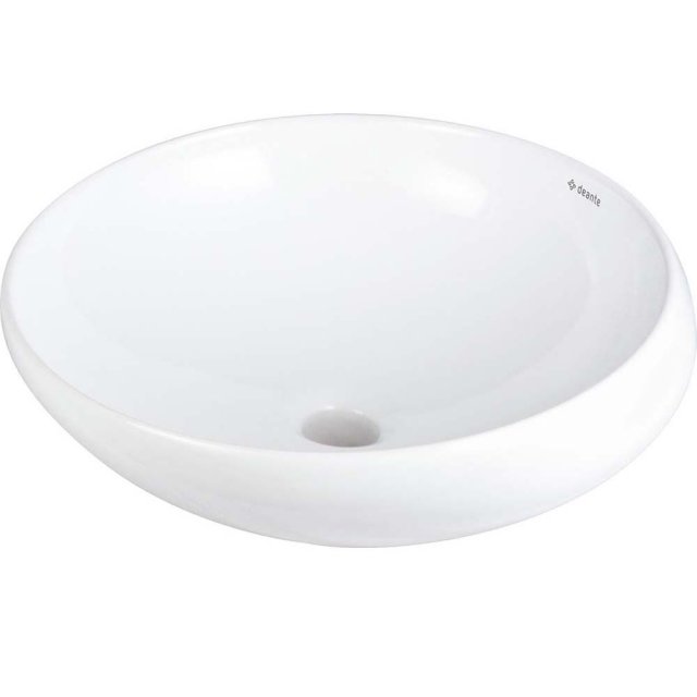 DEANTE Umywalka ceramiczna ALPINIA nablatowa asymetryczna 41x18 cm bi