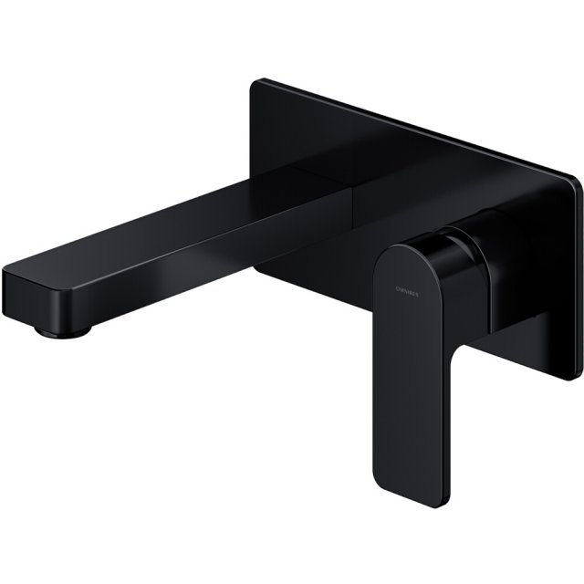 OMNIRES Bateria umywalkowa BARETTI podtynkowa czarny mat BA7815BL