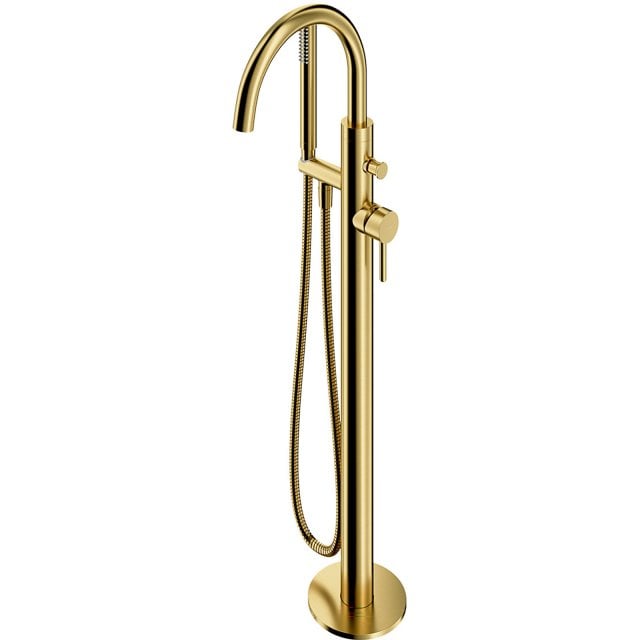 OMNIRES Bateria wannowa Y wolnostojąca mosiądz szczotkowany Y1233-SBS