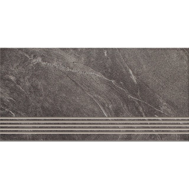 Gres szkliwiony stopnica ARIGATO graphite mat 29,7x59,8 gat. I