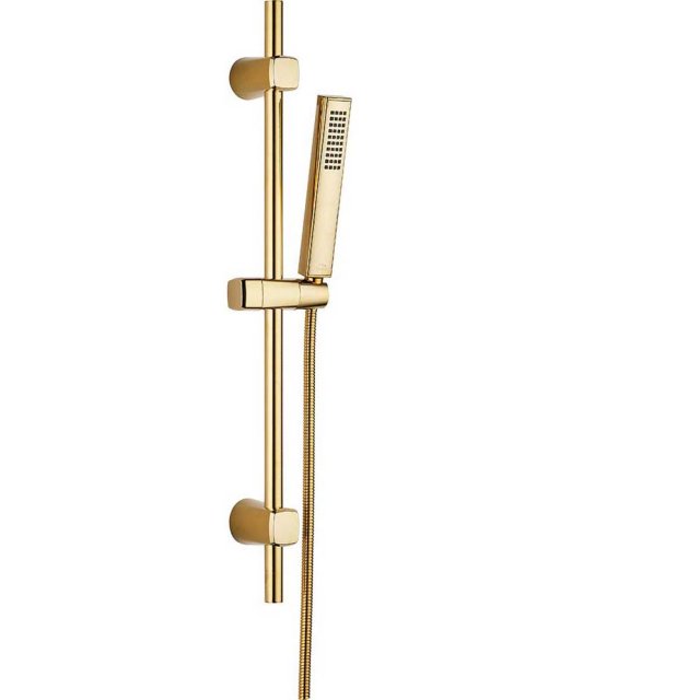 LAVEO Zestaw prysznicowy POLA z drążkiem złoty NAP_G1A1