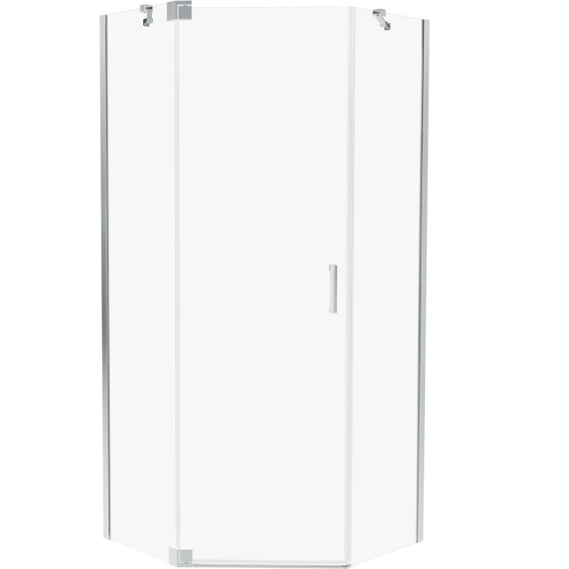 Kabina prysznicowa pięciokątna ALLURIA 1D 100x80x200 chrom TER-0224