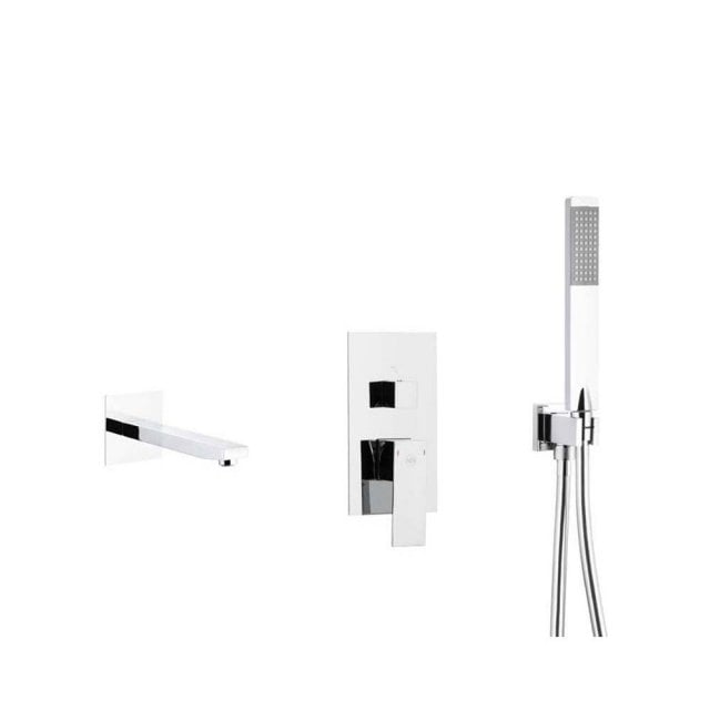 KFA Zestaw wannowy podtynkowy LOGON z baterią 3-funkcyjną chrom 5139-