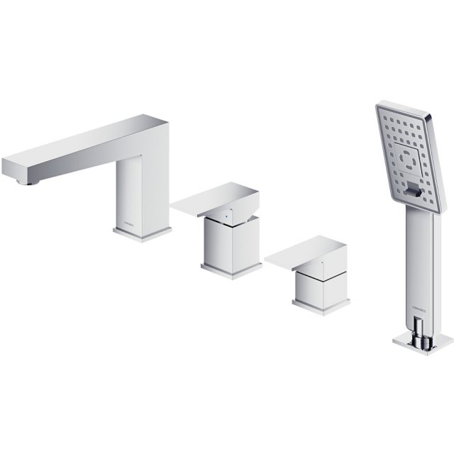 OMNIRES Bateria nawannowa FRESH 4-otworowa chrom połysk FR7132CR