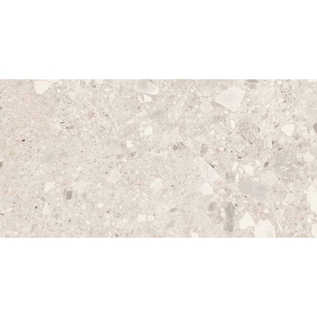 Gres szkliwiony TERRAZZO STONE white mat rect 29,8x59,8 gat. II