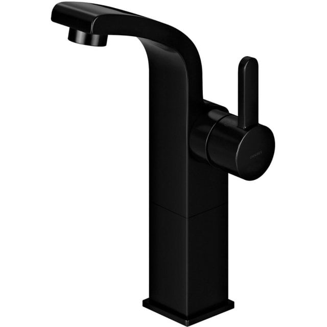 OMNIRES Bateria umywalkowa DARLING stojąca wysoka 24 cm czarna półmat