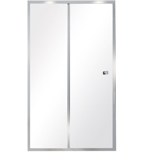 BESCO Drzwi prysznicowe DUO SLIDE chrom 110x195 szkło transparentne D