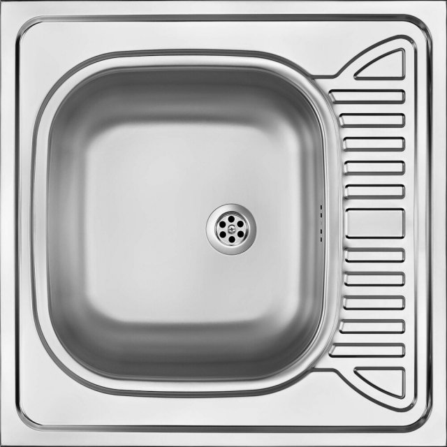 DEANTE Zlewozmywak stalowy TANGO satyna 1-komorowy z ociekaczem - nak