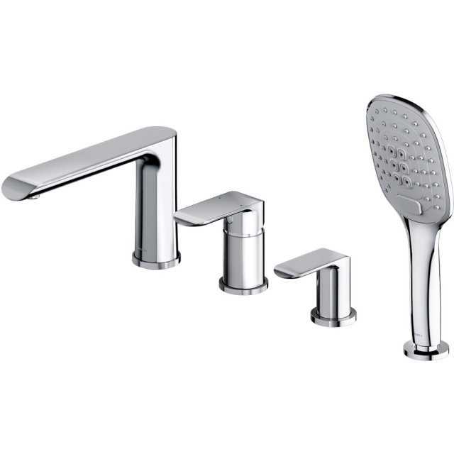 OMNIRES Bateria nawannowa SACRAMENTO 4-otworowa chrom połysk SC2332XC