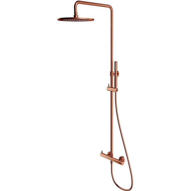 OMNIRES Termostatyczny system prysznicowy Y natynkowy miedź szczotkow