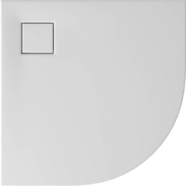 CERSANIT Brodzik półokrągły SET B449 TAKO SLIM 90x4 biały mat + syfon