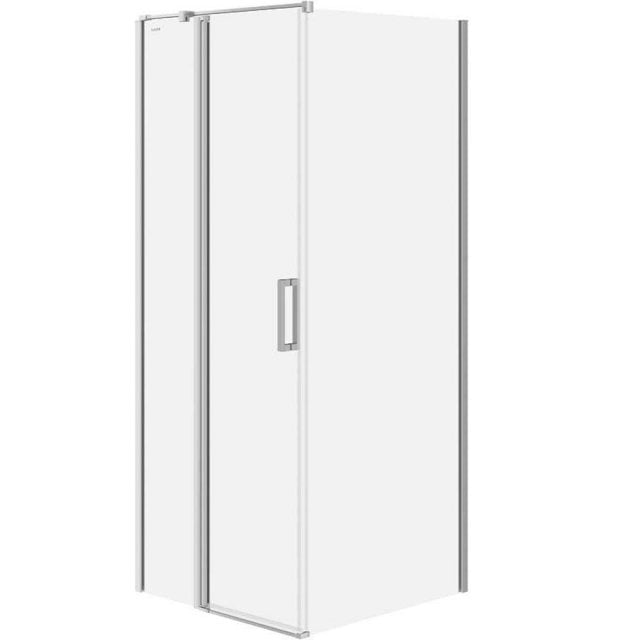 CERSANIT Kabina prysznicowa kwadratowa MODUO lewa 80x80x195 cm chrom