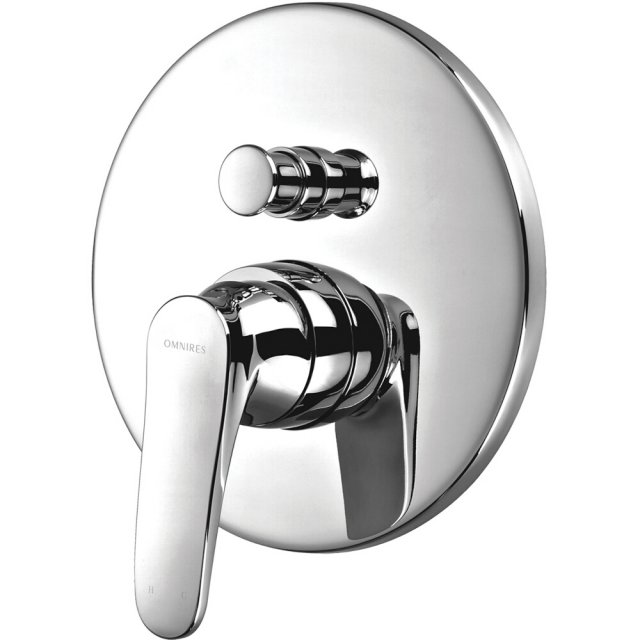 OMNIRES Bateria prysznicowo-wannowa ART DECO podtynkowa chrom połysk