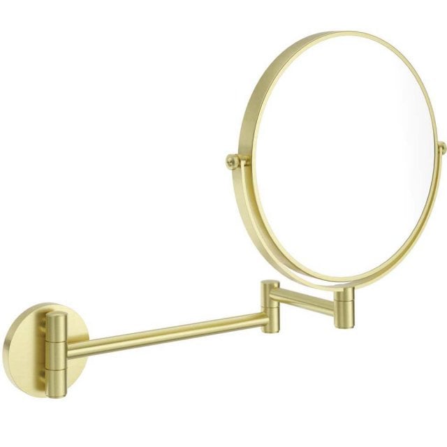 DEANTE Lusterko kosmetyczne ROUND dwustronne na ruchomym ramieniu zło