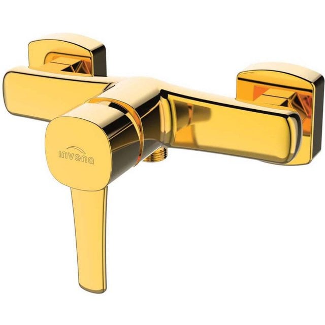INVENA Bateria prysznicowa ścienna GLAMOUR złota BN-02-009-V
