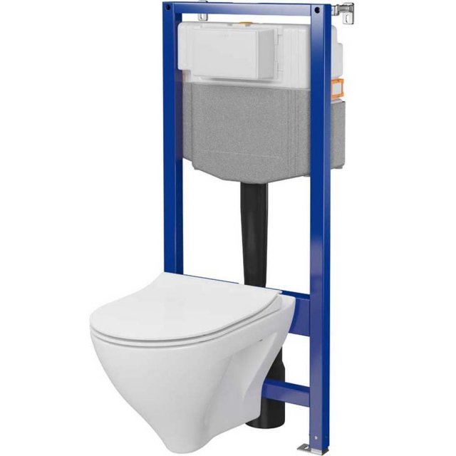 CERSANIT Zestaw podtynkowy AQUA PLUS mechaniczny z miską MILLE i desk