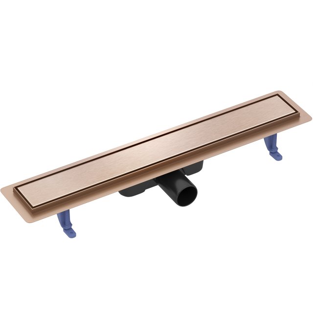 CERSANIT Odpływ liniowy TAKO 60 z rusztem dwustronnym miedź szczotkow