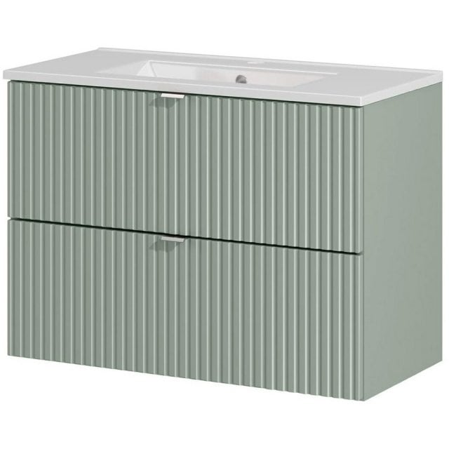 COMAD Szafka LINE REED GREEN z umywalką meblową DANCE 80 cm