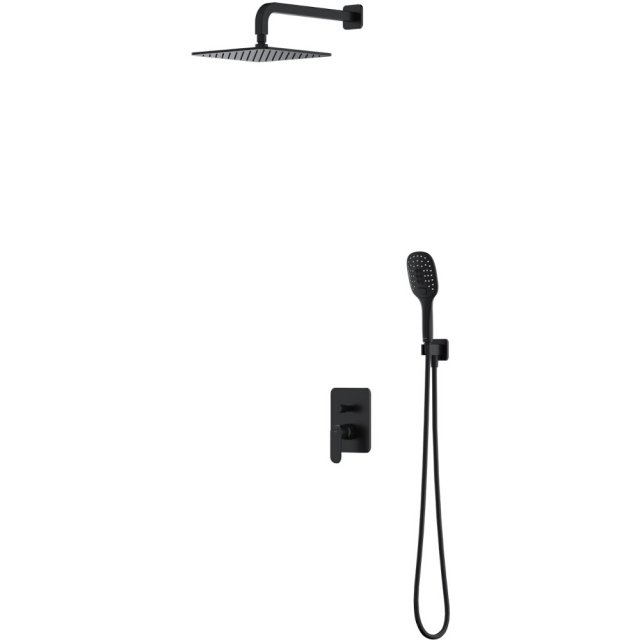 OMNIRES System prysznicowy SACRAMENTO podtynkowy czarny mat SYSSC10BL