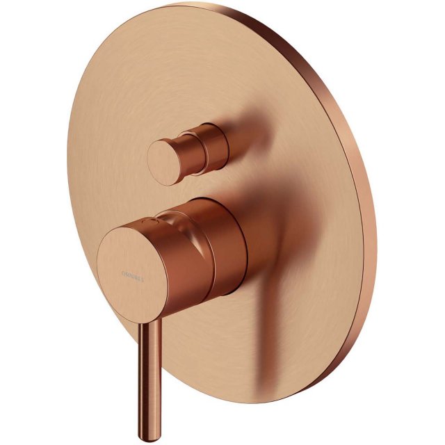 OMNIRES Bateria prysznicowo-wannowa Y podtynkowa miedź szczotkowana Y