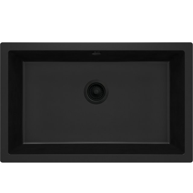 DEANTE Zlewozmywak granitowy CORDA nero 1-komorowy podwieszany ZQA_N1