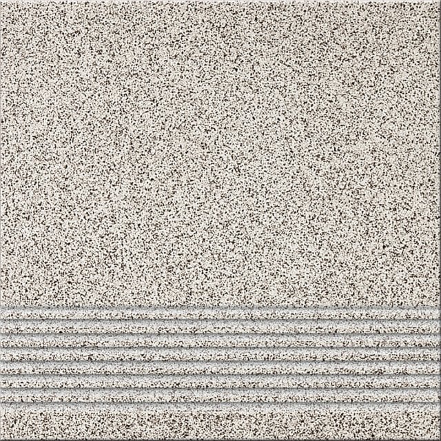 Gres szkliwiony stopnica MILTON grey mat pcs 29,7x29,7 gat. I