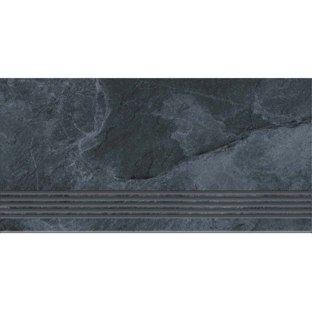 Gres szkliwiony stopnica BELIZE grey structure mat 29,8x59,8 gat. I