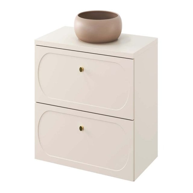 COMAD Zestaw mebli DONNA SAND szafka z blatem SAND 80 cm, umywalka WI