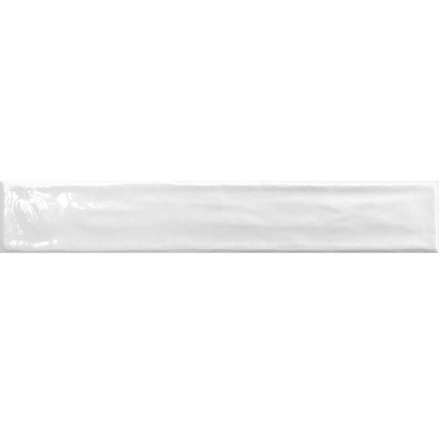 Płytka ścienna hiszpańska VA JAIPUR WHITE błyszcząca 5x30 gat. I