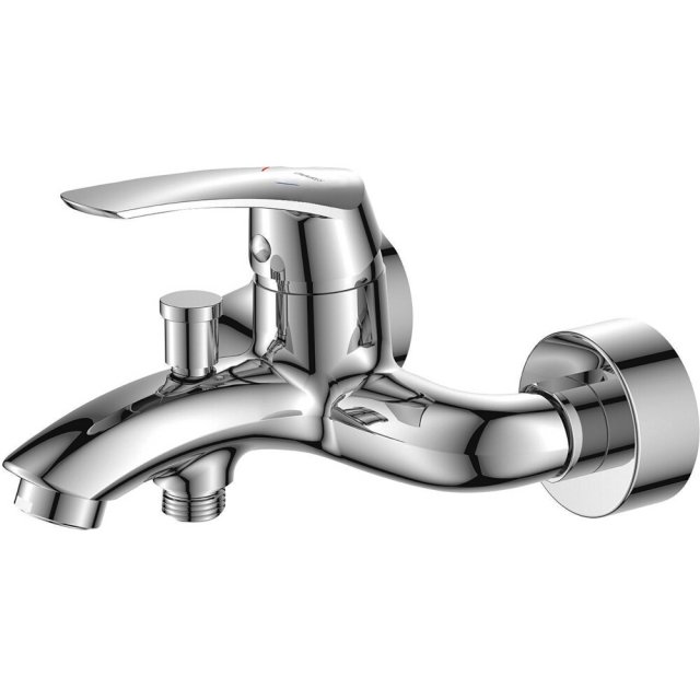 OMNIRES Bateria wannowa YUKON ścienna chrom połysk YK3330CR