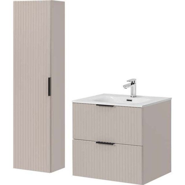 COMAD Zestaw mebli ADEL CASHMERE szafka z umywalką meblową SKY 60 cm,