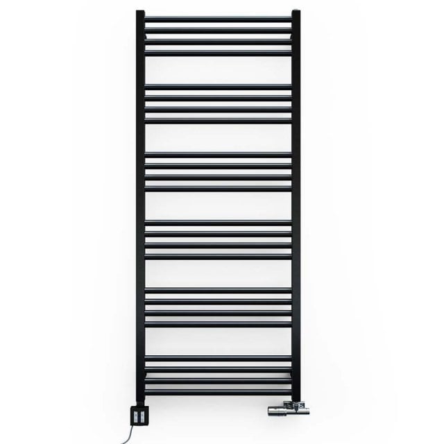 TERMA Grzejnik łazienkowy FIONA 138x50 czarny WGFIN138050K9M5SX