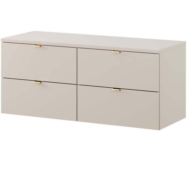 COMAD Zestaw mebli DALIA CASHMERE 2 szafki z blatem CASHMERE 120 cm