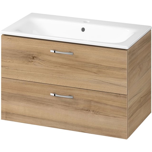 CERSANIT Szafka z umywalką NIKO 80 orzech do samodzielnego montażu S8