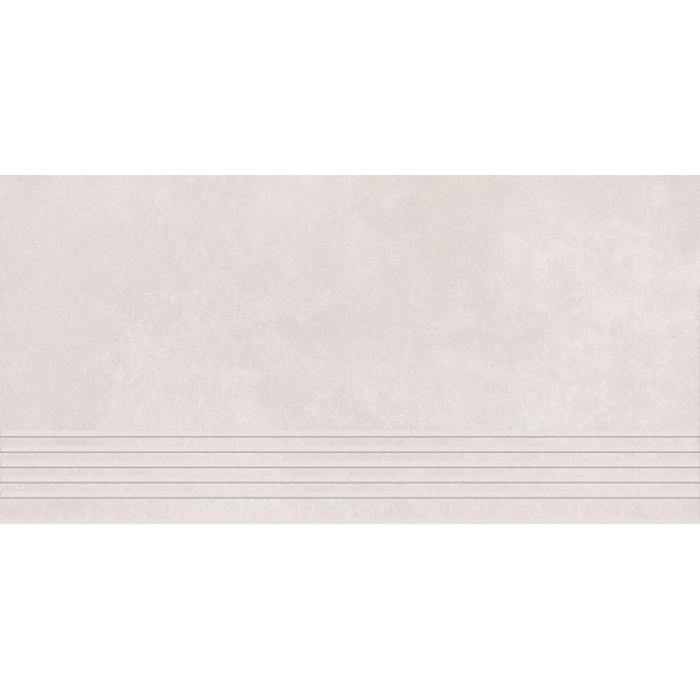 Gres szkliwiony stopnica ARES white mat rect 29,8x59,8 gat. I Cersani