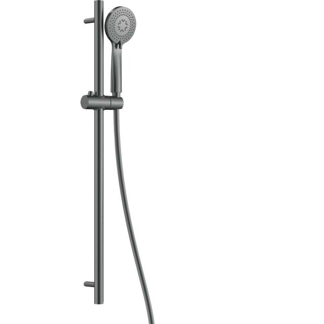 DEANTE Zestaw prysznicowy ARNIKA 3-funkcyjny z drążkiem grafitowy NQA