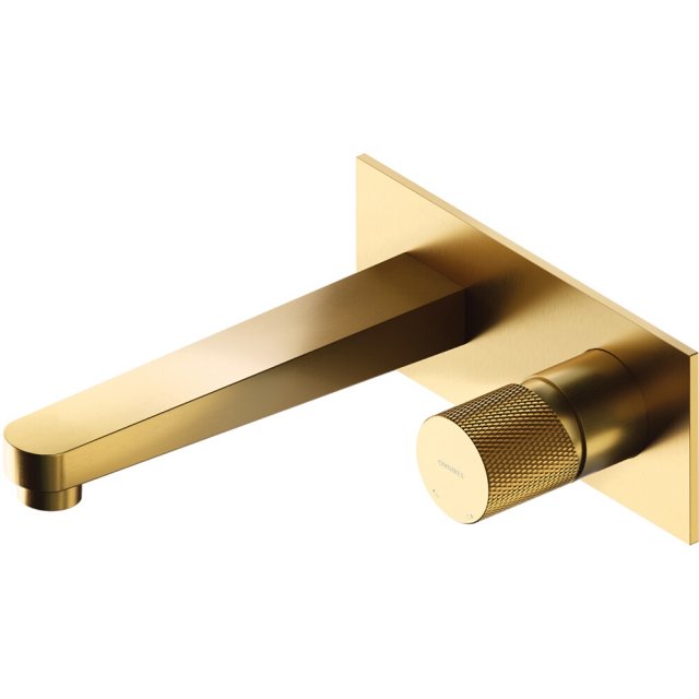 OMNIRES Bateria umywalkowa CONTOUR podtynkowa złota szczotkowana CT80