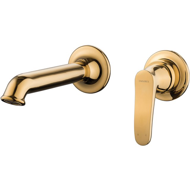 OMNIRES Bateria umywalkowa ART DECO podtynkowa złota połysk AD5115GL