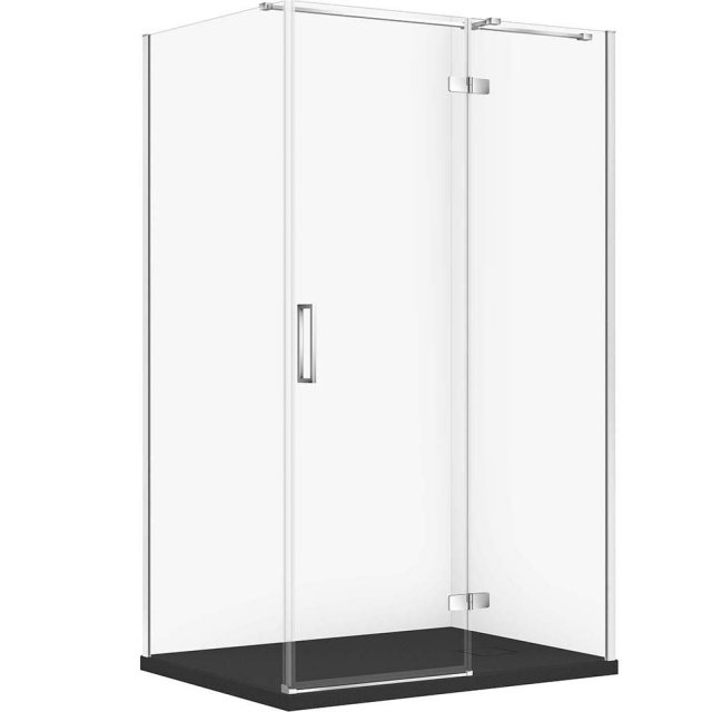 CERSANIT Zestaw kabina prostokątna JOTA prawa 120x90 chrom, brodzik T